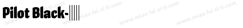 Pilot Black字体转换